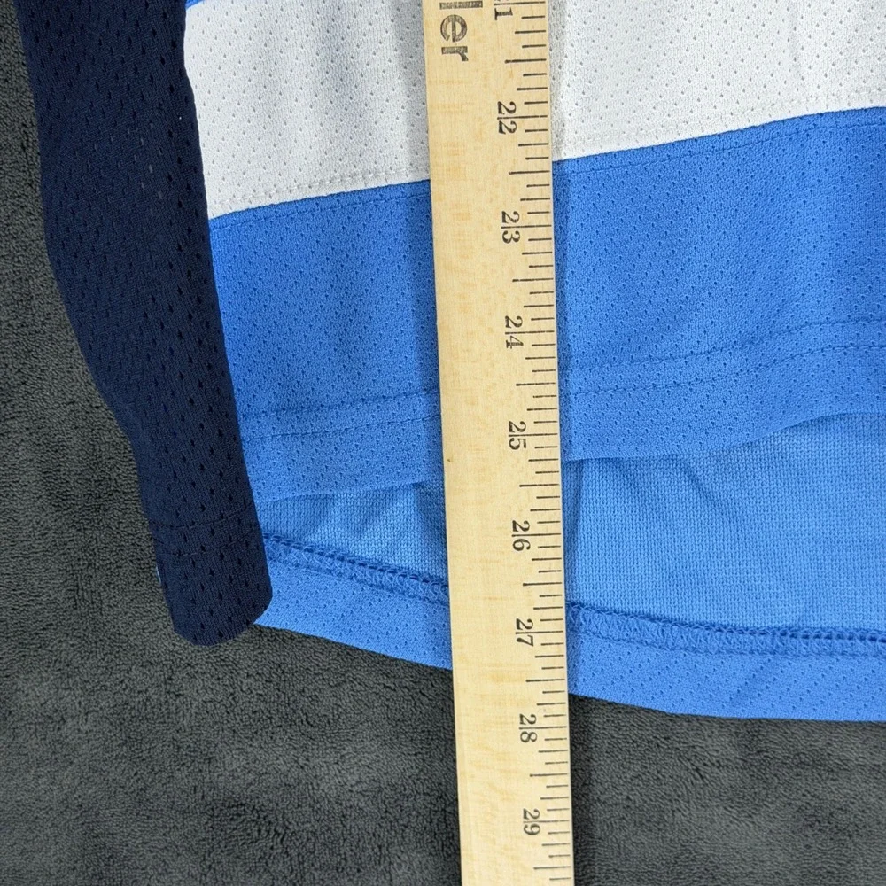 Bauer Team Hockey Jersey Youth‎ Medium Navy Blue Maple Leafs Johnson 31 09J-29H